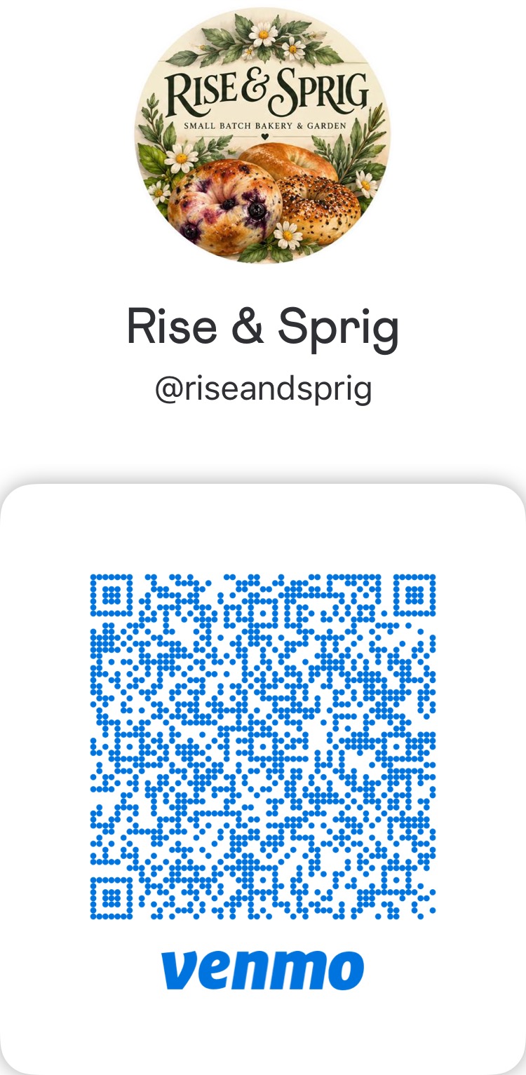 Rise & Sprig Venmo QR code for @riseandsprig